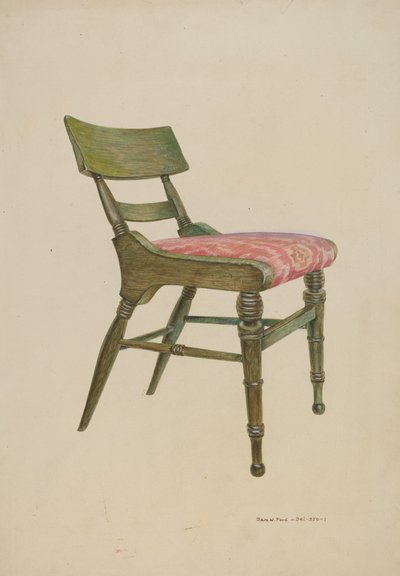 Krzesło Samuela Chase autorstwa Samuel W. Ford