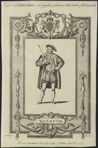 Król Henryk VIII z Anglii autorstwa Samuel Wale