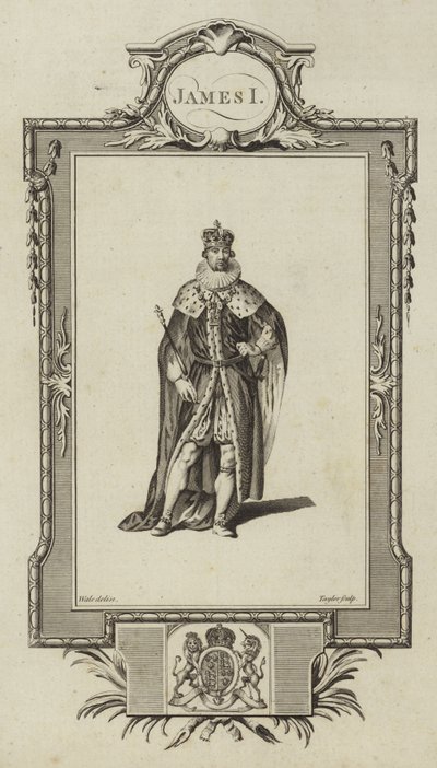 Portret Jakuba I autorstwa Samuel Wale