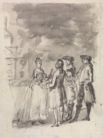 Bywalcy teatru autorstwa Samuel Wale