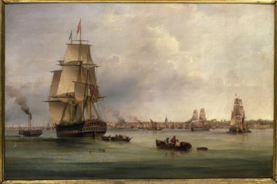 Samuel Walters, Die Thames’/ obraz, XIX w. autorstwa Samuel Walters