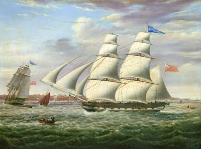 Barka "Andromeda" w dwóch pozycjach autorstwa Samuel Walters