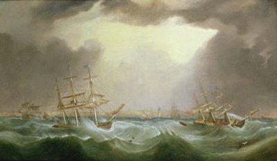Wielka wichura z 6 i 7 stycznia 1839 1882 r. autorstwa Samuel Walters