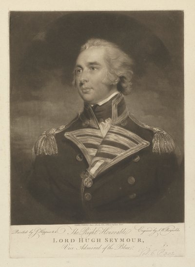 wiceadmirała lorda Hugh Seymoura autorstwa Samuel William Reynolds