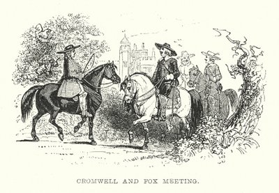 Spotkanie Cromwella i Foxa (rycina) autorstwa Samuel Williams