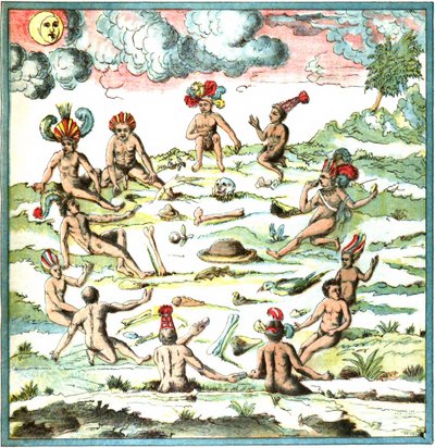 Indie Zachodnie Champlain, tablica LIX - Narracja o Indianach autorstwa Samuel de Champlain