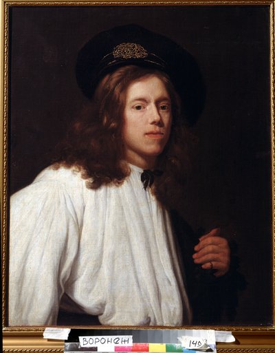 ""Autoportret" (Autoportret) Peinture de Samuel Dirksz van Hoogstraten (1627-1678) 17eme siecle Musee des Beaux Arts Ivan Kramskoy (ou Kramskoi) a Voronej (Voronezh), Rosja. autorstwa Samuel van Hoogstraten