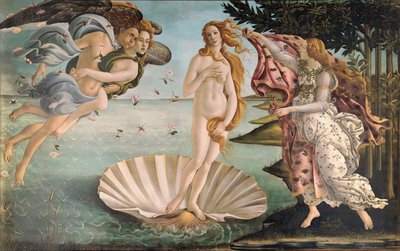 Narodziny Wenus, ok. 1485 (tempera na płótnie) autorstwa Sandro Botticelli