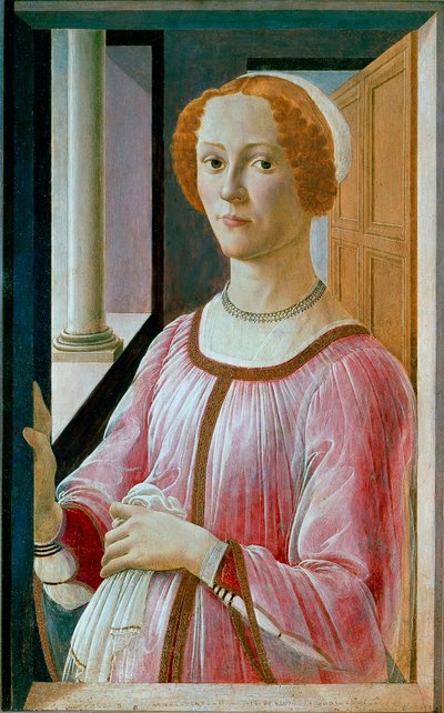 Portret Smeraldy Bandinelli Detrempe na drewnie – Alessandro di Mariano dei Filipepi, dit Sandro Botticelli (1445-1510) ok. 1471 r. Niedz 65x41 cm Londyn, Galeria Narodowa autorstwa Sandro Botticelli
