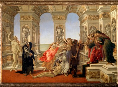 Oszczerstwo Apellesa (Tempera na płótnie) autorstwa Sandro Botticelli