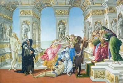 Oszczerstwo Apellesa autorstwa Sandro Botticelli