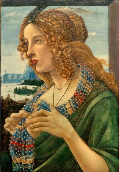 Alegoryczny portret kobiety (Simonetta Vespucci?) autorstwa Sandro Botticelli