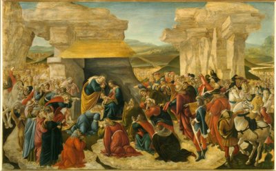 Adoracja Trzech Króli autorstwa Sandro Botticelli