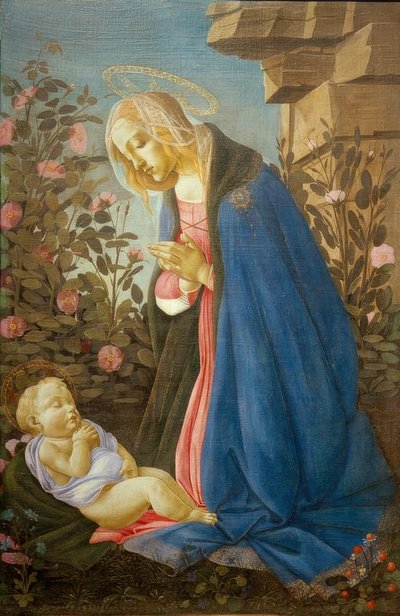Adoracja Dzieciątka (Madonna Wemyss) autorstwa Sandro Botticelli