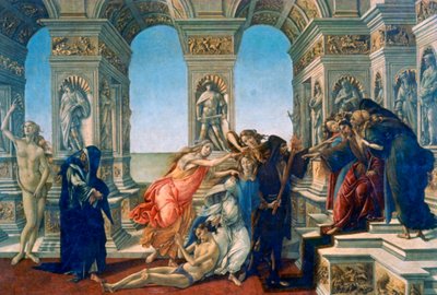 Kalumnia Apellesa, 1497-1498 autorstwa Sandro Botticelli