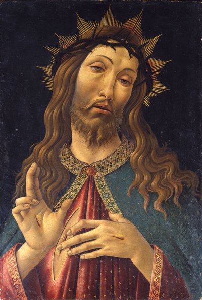 Chrystus ukoronowany cierniem, c. 1500 autorstwa Sandro Botticelli