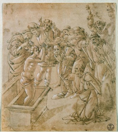 Wskrzeszenie syna Teofila z martwych autorstwa Sandro Botticelli