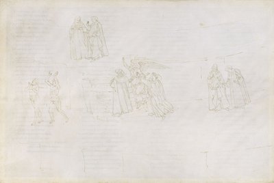 Ilustracje do „Boskiej komedii” Dantego (Purgatorium, pieśń 17) autorstwa Sandro Botticelli