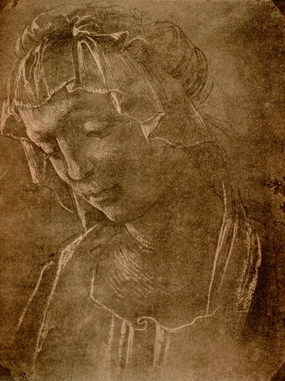 Głowa kobiety autorstwa Sandro Botticelli