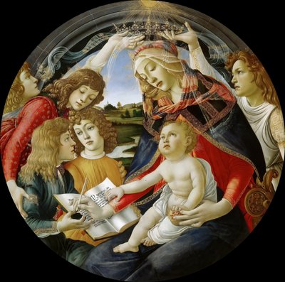 Włoski: Madonna z Magnificat Madonna z Magnificat autorstwa Sandro Botticelli