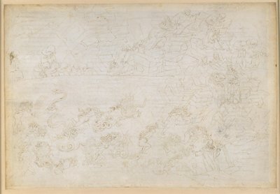 „Boska komedia”, „Piekło”, XXIV. Wergiliusz i Dante w ósmym kręgu piekła (Malebolge), 7. bolgia: kara dla złodziei i rabusiów; proroctwa Vanniego Fucciego autorstwa Sandro Botticelli
