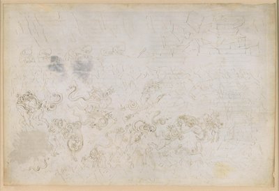 „Boska komedia”, „Piekło”, XXV. Wergiliusz i Dante w ósmym kręgu piekła (Malebolge), 7. bolgia: surowsze kary dla złodziei i rabusiów autorstwa Sandro Botticelli