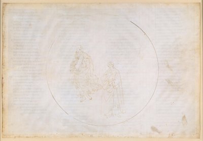 „Boska komedia”, „Raj”, XVI. Piąta sfera planetarna (niebo Marsa): Cacciaguida ubolewa nad upadkiem moralnym we Florencji autorstwa Sandro Botticelli