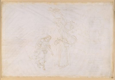 „Boska komedia”, „Raj”, XXVII. Ósma sfera (niebo gwiazd stałych): Piotr wygłasza kazanie potępiające zdeprawowane papiestwo; wznoszenie się do kryształowego nieba, czyli Primum Mobile autorstwa Sandro Botticelli