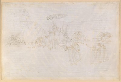 „Boska komedia”, „Czyściec” XV. Wstąpienie na trzeci krąg Czyśćca: Anioł przed schodami; wizje łagodności Dantego autorstwa Sandro Botticelli
