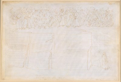 „Boska komedia”, „Czyściec” XXV. Wstąpienie do siódmego kręgu Czyśćca: nauka o materialności cieni; pokuta lubieżników autorstwa Sandro Botticelli