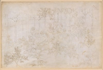 „Boska komedia”, „Czyściec”, pieśń XXXIII. Raj Ziemski: Beatrice w gronie cnót; wyruszenie w drogę; kąpiel Dantego w rzece Eunoe autorstwa Sandro Botticelli