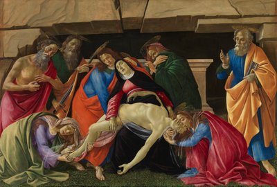 Lament nad martwym Chrystusem autorstwa Sandro Botticelli