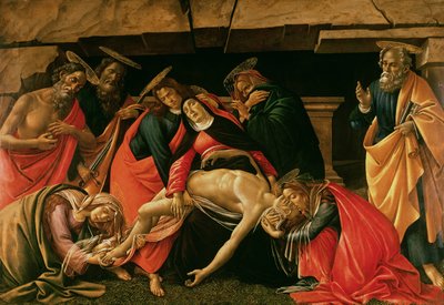 Opłakiwanie zmarłego Chrystusa autorstwa Sandro Botticelli