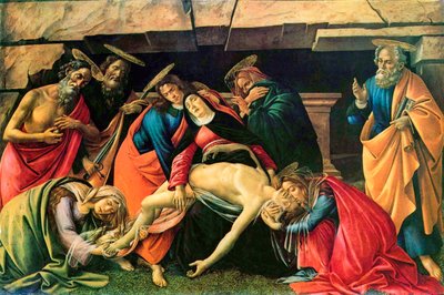 Lament nad zmarłym Chrystusem”, 1490-1492. autorstwa Sandro Botticelli