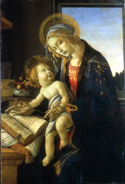 Madonna z Dzieciątkiem Madonna z Księgi, 1483. autorstwa Sandro Botticelli