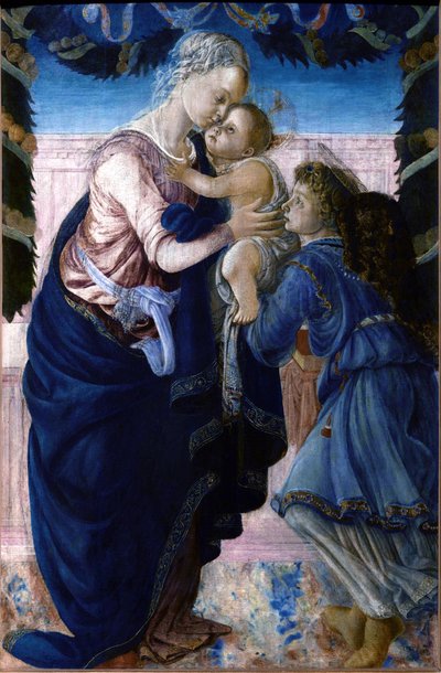 Madonna z Dzieciątkiem z Aniołem autorstwa Sandro Botticelli