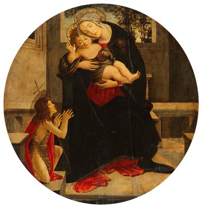 Maryja z Dzieciątkiem i małym Janem autorstwa Sandro Botticelli