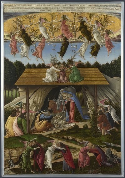 Mistyczna szopka. 1500 autorstwa Sandro Botticelli