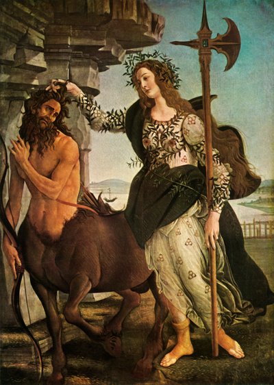 Pallas i centaur, ok. 1480-1485, 1937. autorstwa Sandro Botticelli