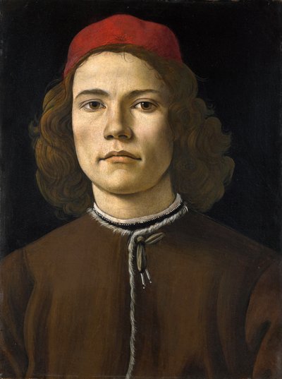 Portret młodego mężczyzny autorstwa Sandro Botticelli