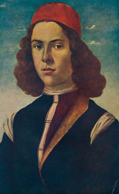 Portret młodego szlachcica florenckiego, ok. XV w., 1907 autorstwa Sandro Botticelli