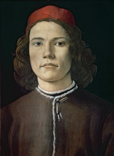 Portret młodzieńca, ok. 1480-85 (tempera i olej na desce) autorstwa Sandro Botticelli