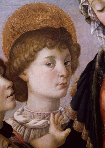 Św. Jan od Matki Boskiej z Dzieciątkiem (tempera na drewnie) autorstwa Sandro Botticelli