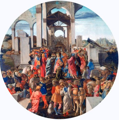 Adoracja Królów, ok. 1470-1475 autorstwa Sandro Botticelli