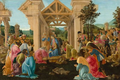 Adoracja Trzech Króli, c. 14781482. autorstwa Sandro Botticelli