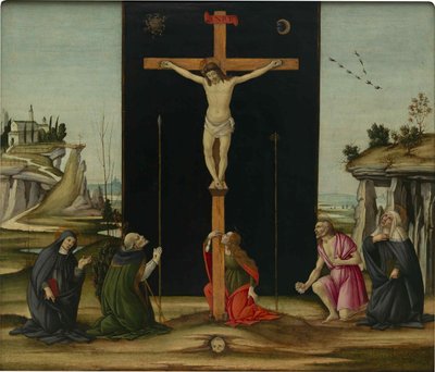 Ukrzyżowanie ze świętymi, c. 1490. autorstwa Sandro Botticelli