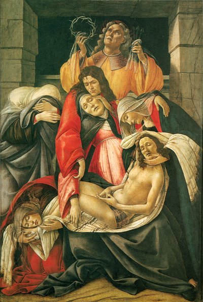Lament nad martwym Chrystusem autorstwa Sandro Botticelli