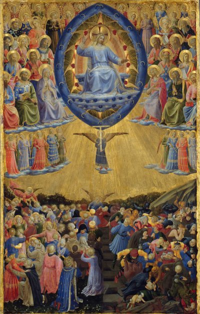 Skrzydlaty Ołtarz Sądu Ostatecznego, Panel Centralny, początek XV w. autorstwa Sandro Botticelli