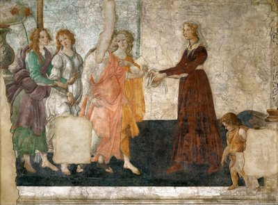 Ofiara Wenus i Trzech Łask dla młodej dziewczyny, 1484-1486 autorstwa Sandro Botticelli