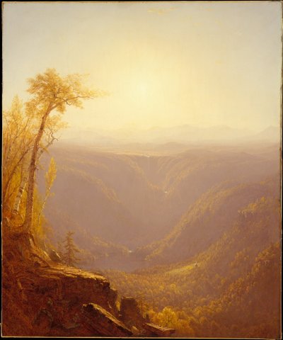Wąwóz w górach (Kauterskill Clove) autorstwa Sanford Robinson Gifford
